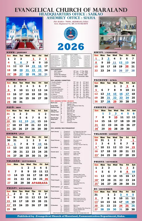 Calendar 2026